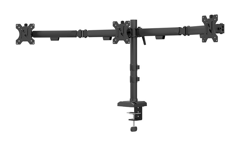 Desk mount for 3 monitors 10-27" Desk mount for 3 monitors 10-27"