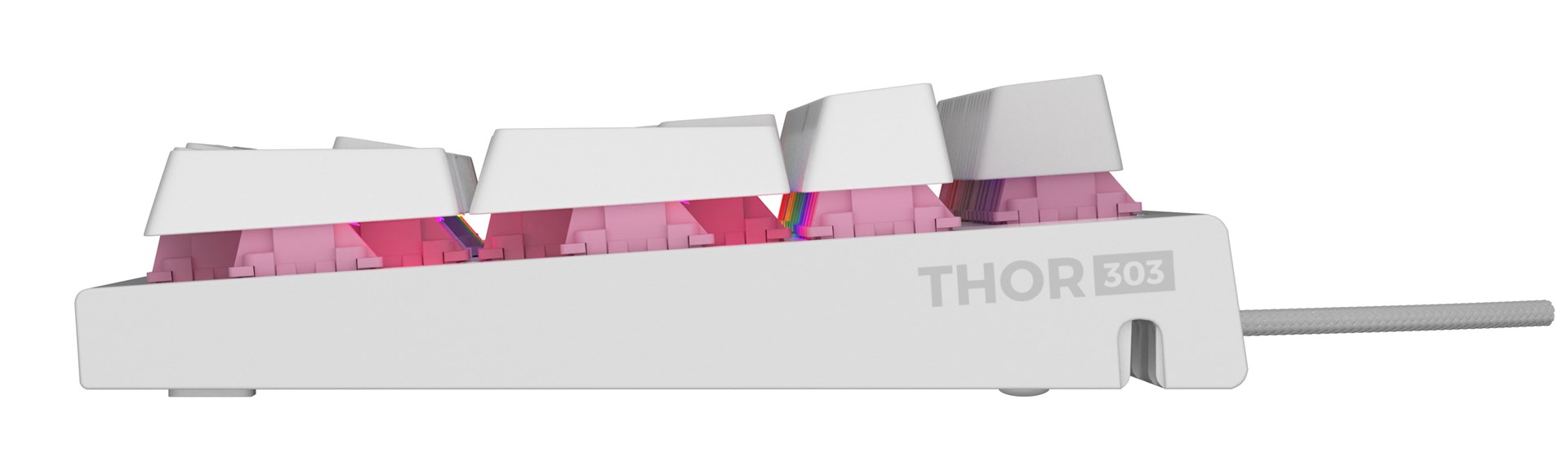 GENESIS Thor 303 keyboard Gaming USB QWERTY US English White GENESIS Thor 303 keyboard Gaming USB QWERTY US English White