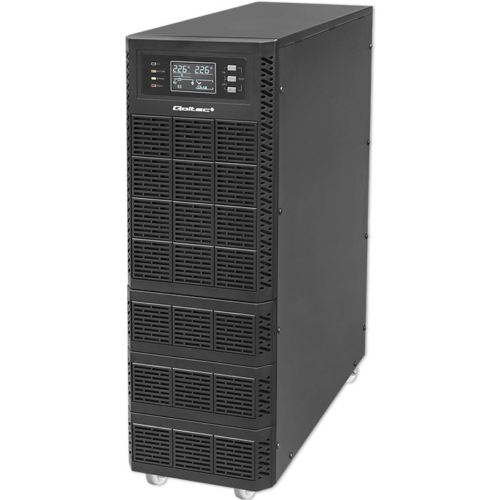 Qoltec 52284 Uninterruptible Power Supply UPS | 10kVA | 10000W | Power factor 1.0 | LCD | EPO | USB | On-line Qoltec 52284 Uninterruptible Power Supply UPS | 10kVA | 10000W | Power factor 1.0 | LCD | EPO | USB | On-line
