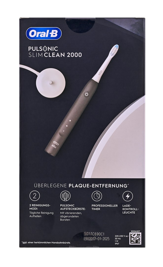 Oral-B Pulsonic Slim Clean 2000 Sonic toothbrush Black Oral-B Pulsonic Slim Clean 2000 Sonic toothbrush Black