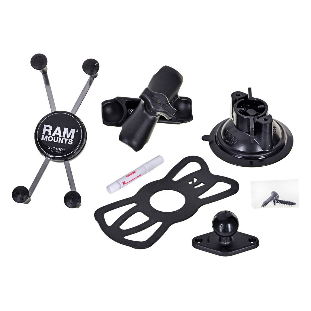 RAM Mounts X-Grip Large Phone Mount with Twist-Lock Suction Cup Base RAM Mounts X-Grip Large Phone Mount with Twist-Lock Suction Cup Base