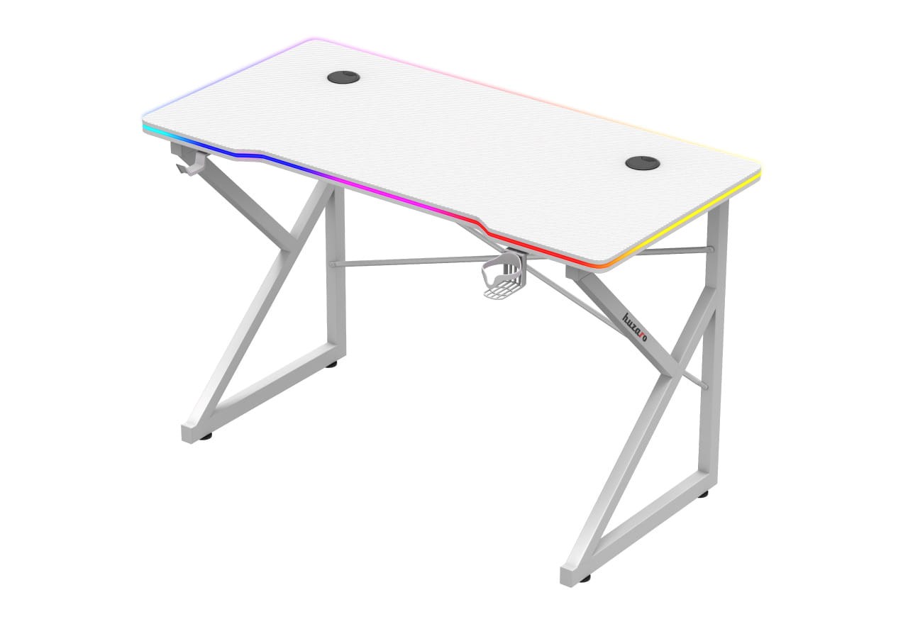 Huzaro Hero 1.7 RGB White - gaming table Huzaro Hero 1.7 RGB White - gaming table