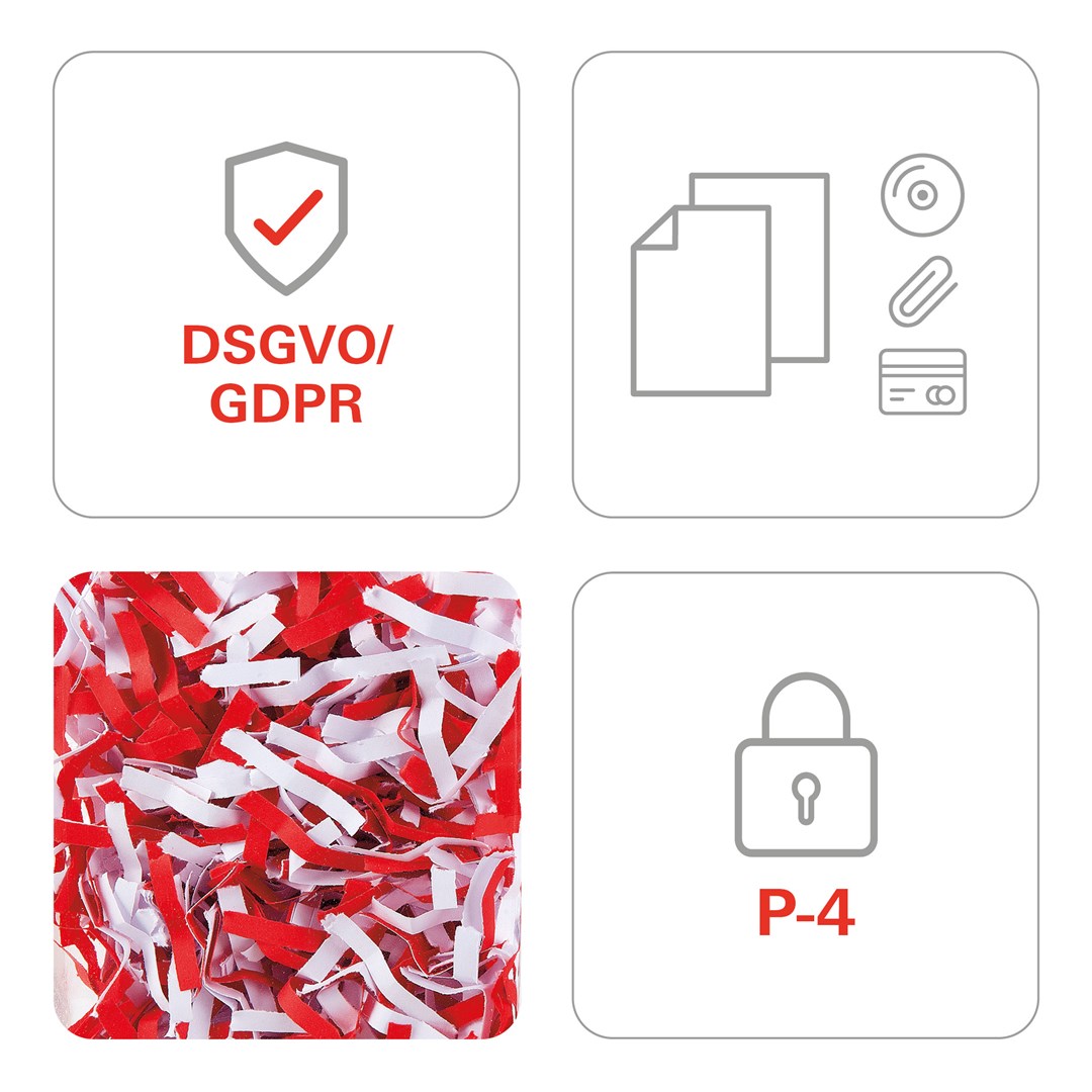 HSM Pure 530 paper shredder Particle-cut shredding 55 dB 30 cm White HSM Pure 530 paper shredder Particle-cut shredding 55 dB 30 cm White