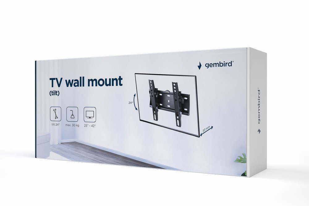 Gembird WM-42T-02 TV mount/stand 106.7 cm (42") Black Gembird WM-42T-02 TV mount/stand 106.7 cm (42") Black
