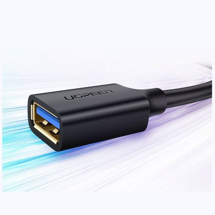 Ugreen extension cable adapter USB 3.0 (female) to USB 3.0 (male) 2m (black) Ugreen extension cable adapter USB 3.0 (female) to USB 3.0 (male) 2m (black)