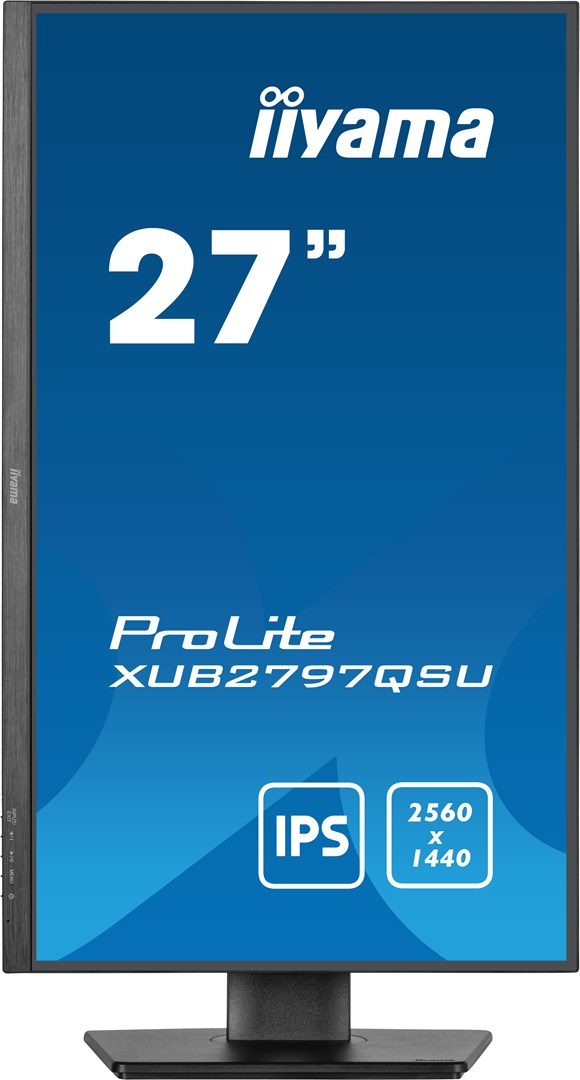 iiyama ProLite 27” QHD IPS technology panel with USB hub and 100Hz refresh rate and 150mm height adjustable stand iiyama ProLite 27” QHD IPS technology panel with USB hub and 100Hz refresh rate and 150mm height adjustable stand