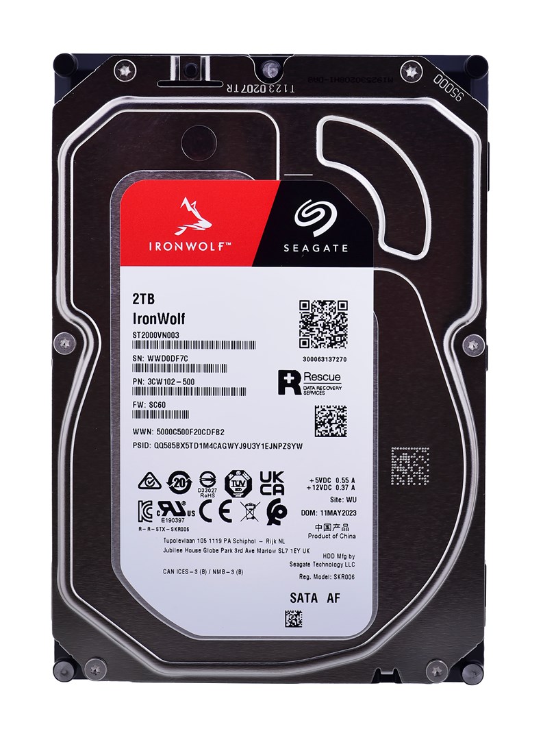 Seagate IronWolf internal hard drive 2 TB 256 MB 3.5" Serial ATA III (ST2000VN003) Seagate IronWolf internal hard drive 2 TB 256 MB 3.5" Serial ATA III (ST2000VN003)