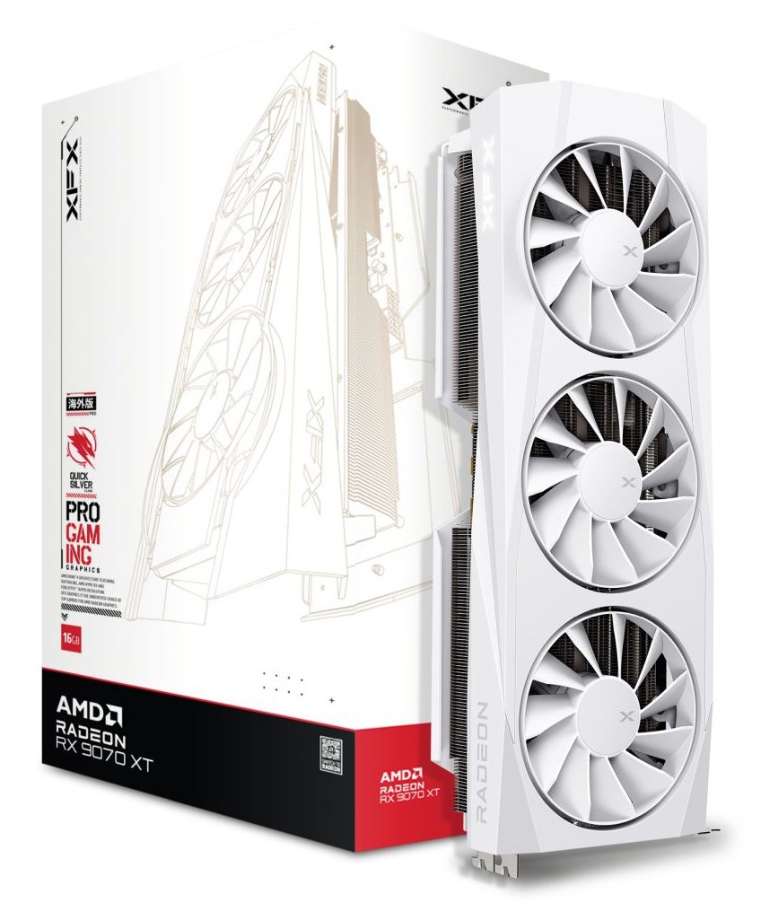 XFX Quicksilver Radeon RX 9070 XT Gaming Edition AMD 16 GB GDDR6 XFX Quicksilver Radeon RX 9070 XT Gaming Edition AMD 16 GB GDDR6