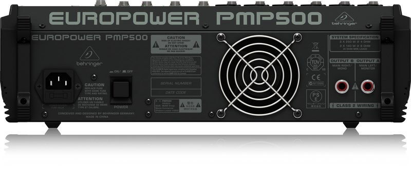 Behringer PMP500 audio mixer 12 channels 20 - 20000 Hz Behringer PMP500 audio mixer 12 channels 20 - 20000 Hz