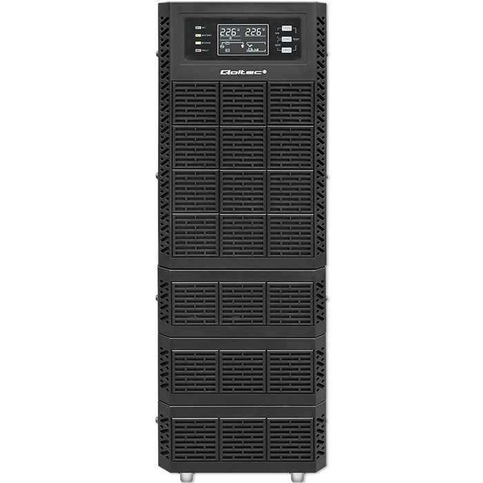 Qoltec 52284 Uninterruptible Power Supply UPS | 10kVA | 10000W | Power factor 1.0 | LCD | EPO | USB | On-line Qoltec 52284 Uninterruptible Power Supply UPS | 10kVA | 10000W | Power factor 1.0 | LCD | EPO | USB | On-line