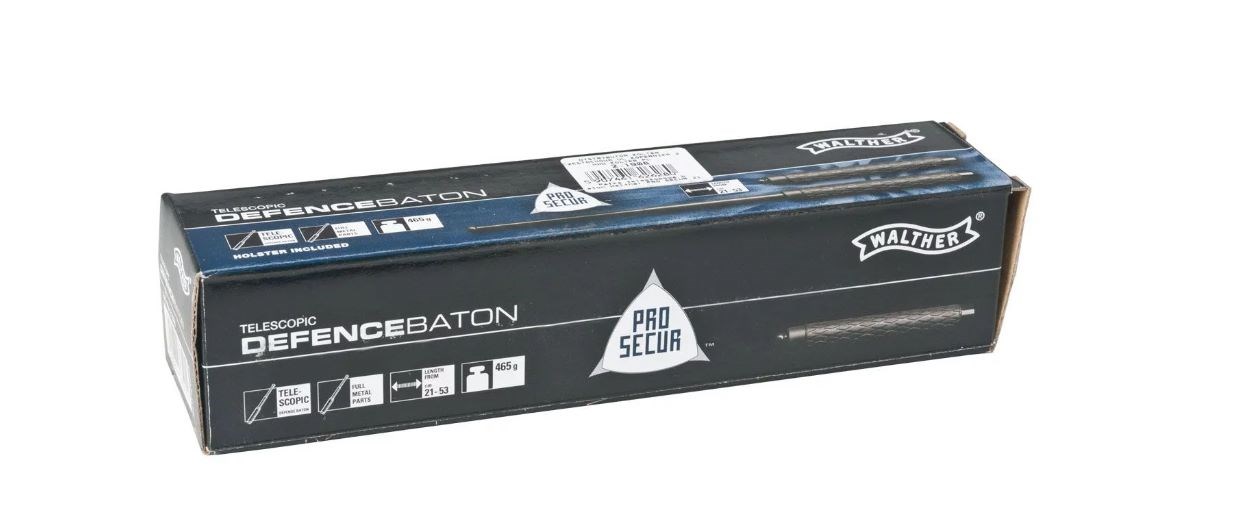 ProSecur telescopic baton 21” black Walther. ProSecur telescopic baton 21” black Walther.