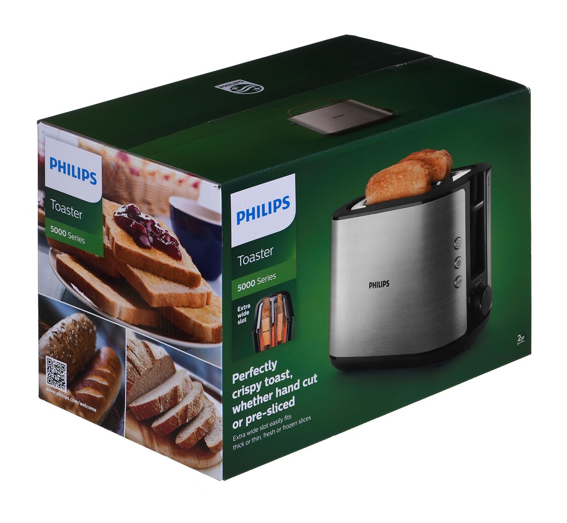 Philips Viva Collection HD2650/90 toaster 2 slice(s) 950 W Black, Stainless steel Philips Viva Collection HD2650/90 toaster 2 slice(s) 950 W Black, Stainless steel