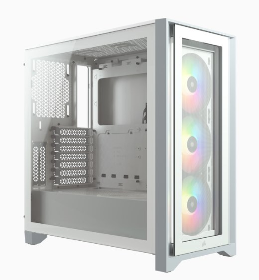 Corsair iCUE 4000X RGB Midi Tower White Corsair iCUE 4000X RGB Midi Tower White