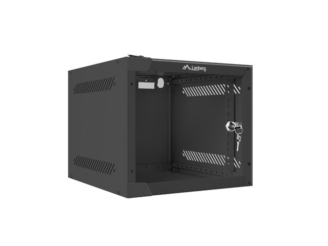 LANBERG 10" WALL-MOUNTED RACK CABINET 4U (280X310, BLACK) LANBERG 10" WALL-MOUNTED RACK CABINET 4U (280X310, BLACK)