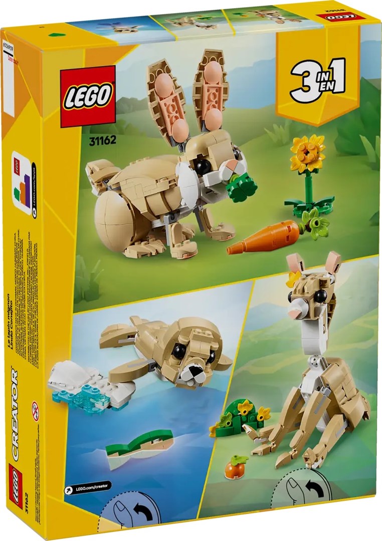 LEGO CREATOR 3 IN 1 31162 Cute Bunny LEGO CREATOR 3 IN 1 31162 Cute Bunny