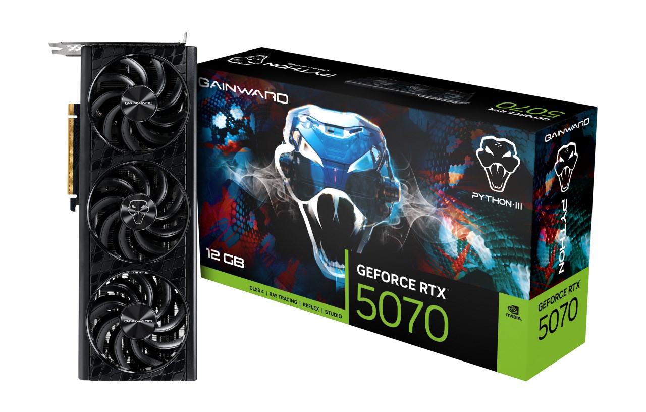 Gainward GeForce RTX 5070 Python III NVIDIA 12 GB GDDR7 Gainward GeForce RTX 5070 Python III NVIDIA 12 GB GDDR7