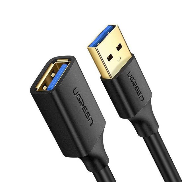 Ugreen extension cable adapter USB 3.0 (female) to USB 3.0 (male) 2m (black) Ugreen extension cable adapter USB 3.0 (female) to USB 3.0 (male) 2m (black)