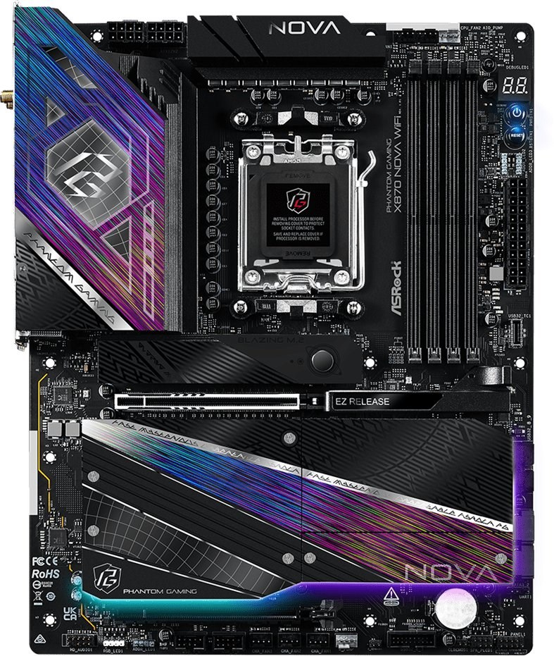 ASRock X870 NOVA WIFI motherboard ASRock X870 NOVA WIFI motherboard