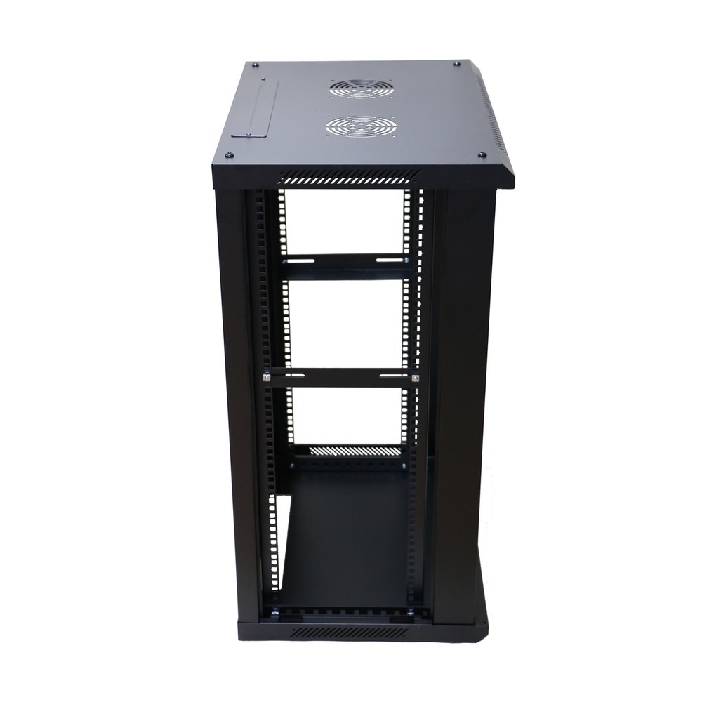Extralink Rackmount cabinet 18U 600x450 Black wall mounted Extralink Rackmount cabinet 18U 600x450 Black wall mounted