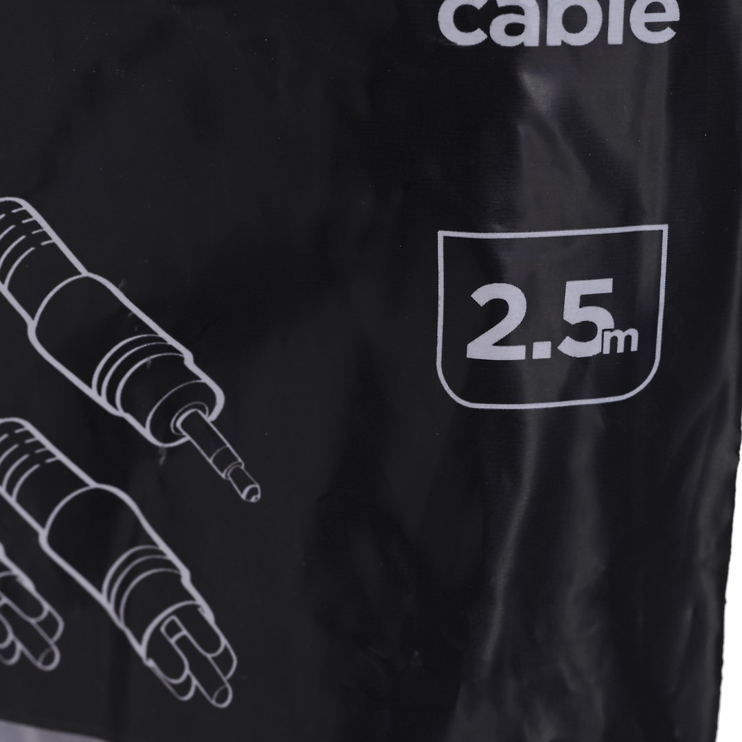 Gembird 2.5m, 3.5mm/2xRCA, M/M audio cable Black, Red, White Gembird 2.5m, 3.5mm/2xRCA, M/M audio cable Black, Red, White