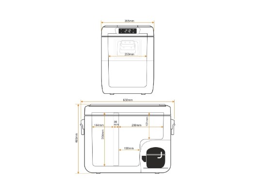 Yolco KX40 GREEN portable compressor refrigerator Yolco KX40 GREEN portable compressor refrigerator