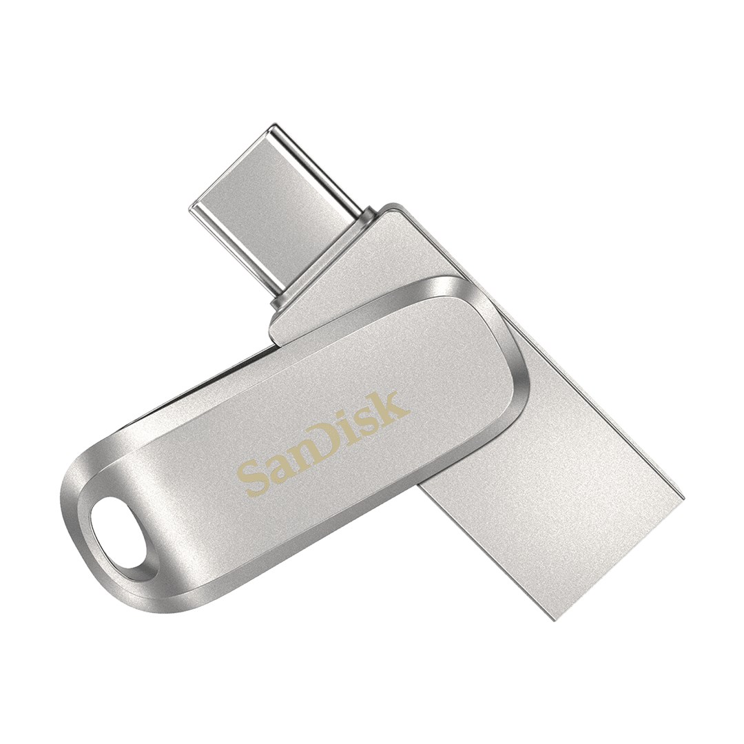 SanDisk Ultra Dual Drive Luxe USB flash drive 32 GB USB Type-A / USB Type-C 3.2 Gen 1 (3.1 Gen 1) Stainless steel SanDisk Ultra Dual Drive Luxe USB flash drive 32 GB USB Type-A / USB Type-C 3.2 Gen 1 (3.1 Gen 1) Stainless steel