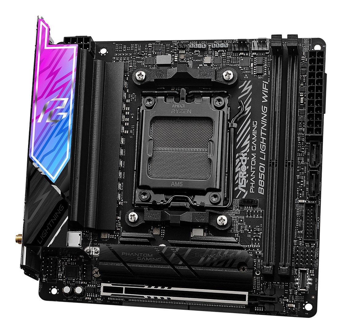 Asrock Phantom Gaming B850I Lightning WiFi AMD B850 Socket AM5 mini ITX Asrock Phantom Gaming B850I Lightning WiFi AMD B850 Socket AM5 mini ITX