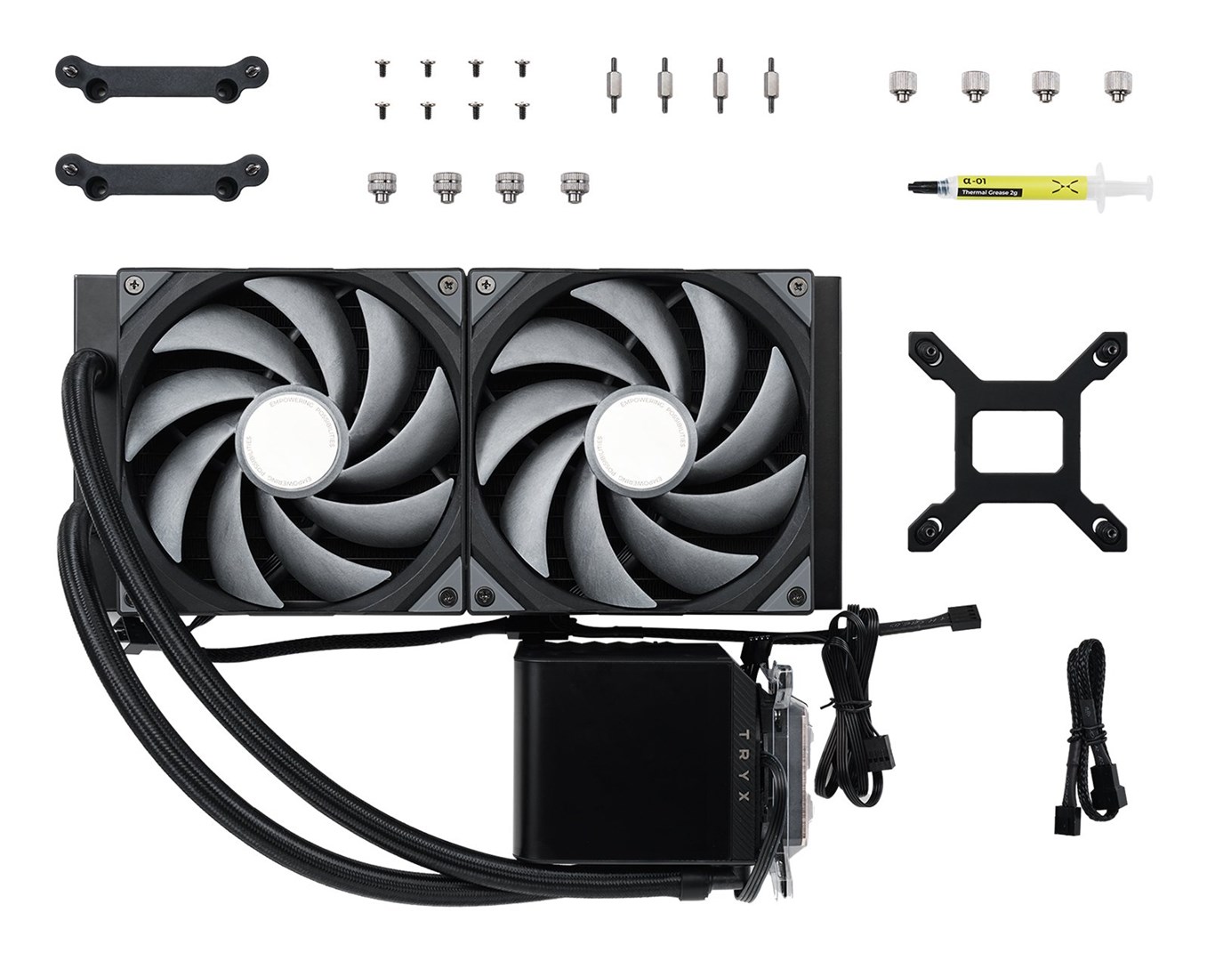 TRYX PANORAMA 280 Processor Liquid cooling kit 14 cm Black 1 pc(s) TRYX PANORAMA 280 Processor Liquid cooling kit 14 cm Black 1 pc(s)