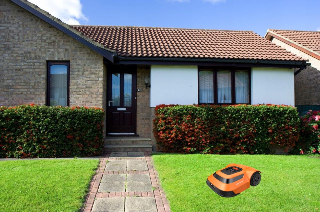 EZVIZ RM600 orange robotic lawn mower EZVIZ RM600 orange robotic lawn mower
