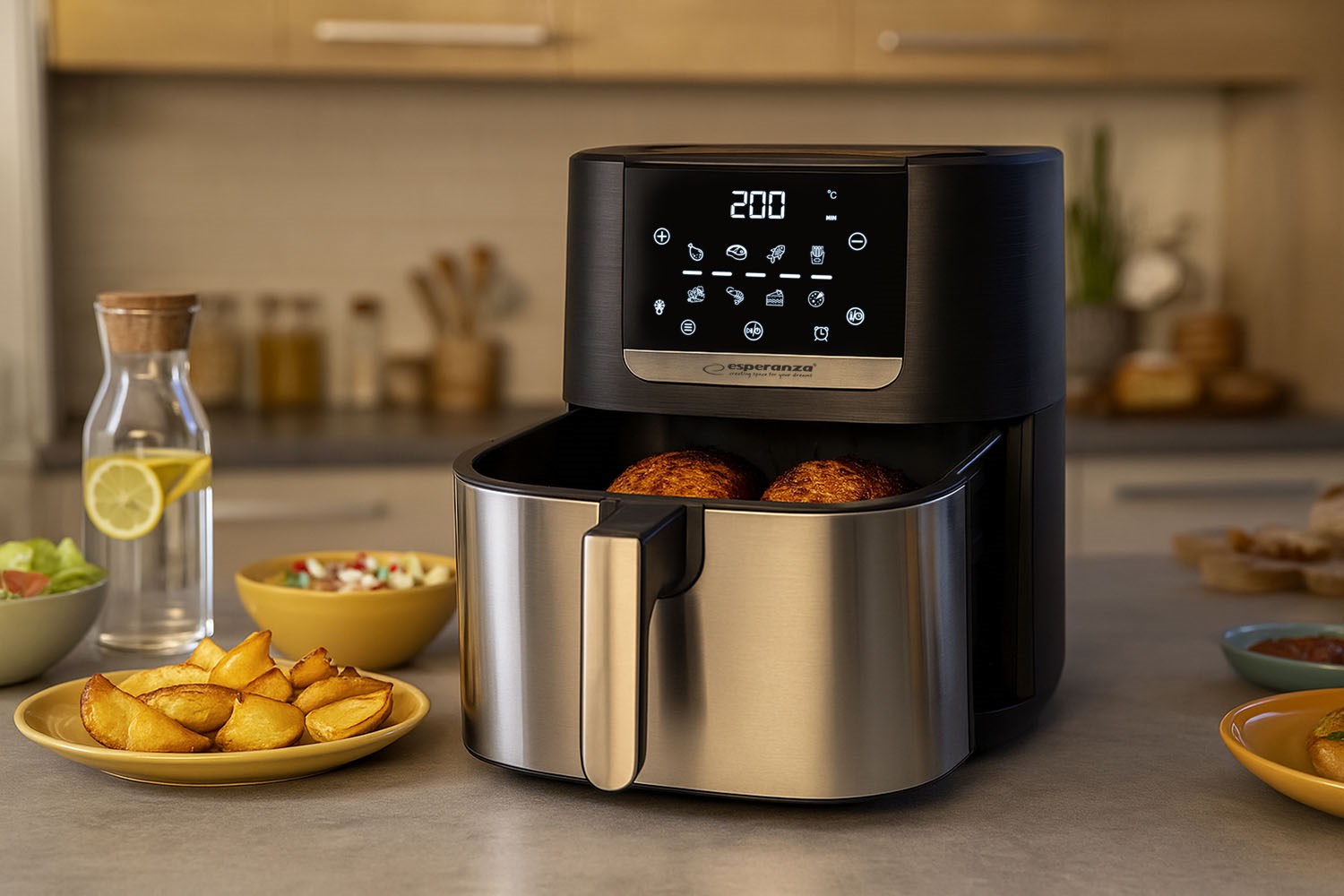 Esperanza EKA004 Non-fat fryer 8L, 1700W Inox Esperanza EKA004 Non-fat fryer 8L, 1700W Inox