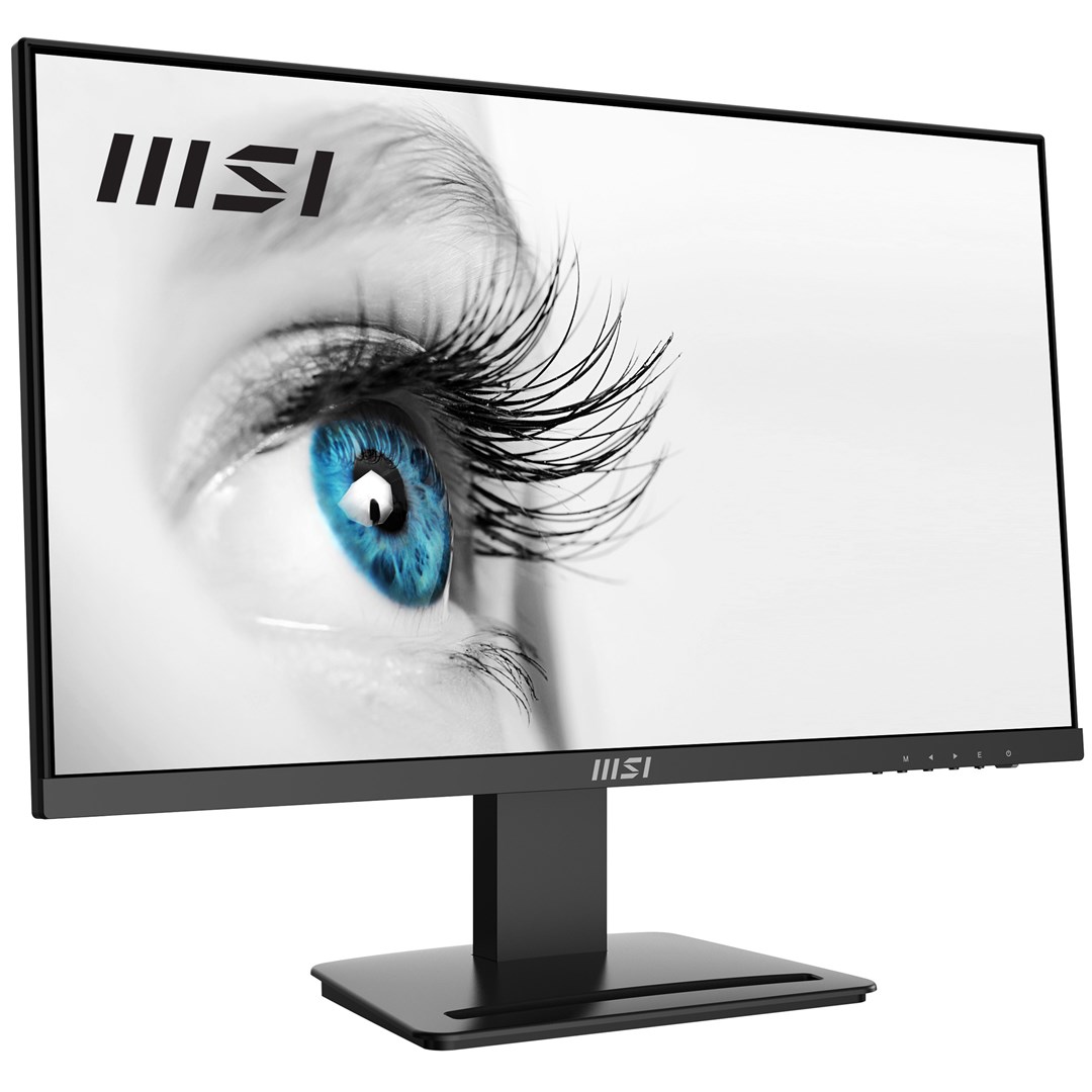 MSI Pro MP243X 23.8 Inch Monitor, Full HD (1920 x 1080), 100Hz, IPS, 4ms, HDMI, DisplayPort, Built-in Speakers, Anti-Glare, Anti-Flicker, Less Blue light, TÜV Certified, VESA, Kensington, Black MSI Pro MP243X 23.8 Inch Monitor, Full HD (1920 x 1080), 100Hz, IPS, 4ms, HDMI, DisplayPort, Built-in Speakers, Anti-Glare, Anti-Flicker, Less Blue light, TÜV Certified, VESA, Kensington, Black