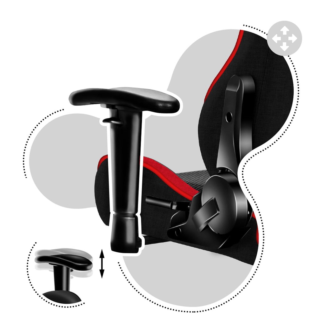 Gaming chair for children Huzaro HZ-Ranger 6.0 Red Mesh, black and red Gaming chair for children Huzaro HZ-Ranger 6.0 Red Mesh, black and red