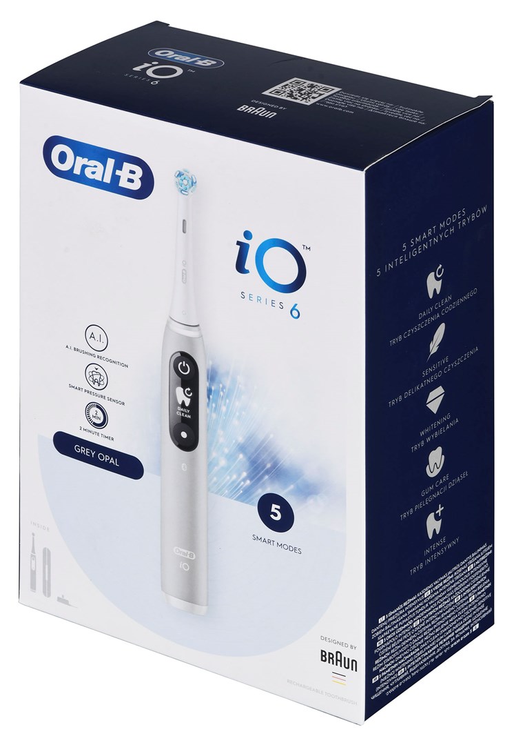 Braun iO Serie 6 Adult Vibrating toothbrush Grey Braun iO Serie 6 Adult Vibrating toothbrush Grey