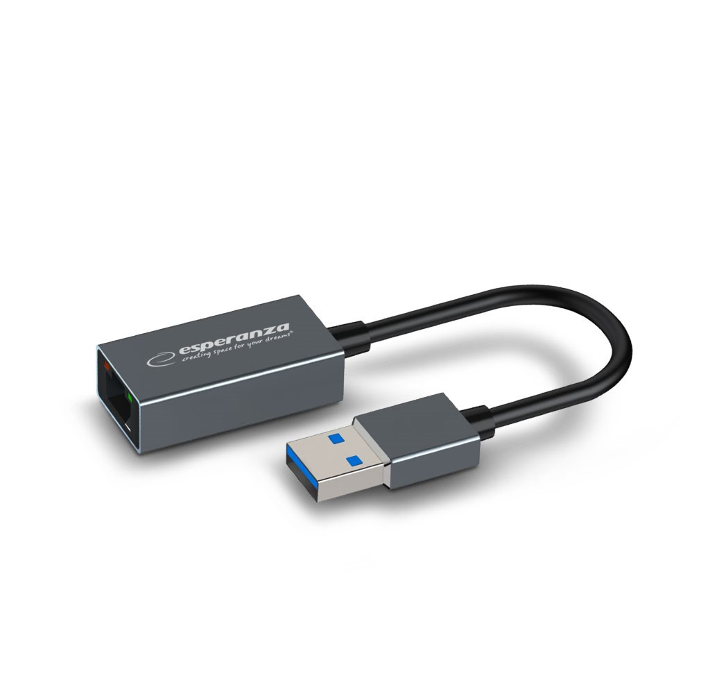 Esperanza ENA101 ETHERNET 1000 MBPS ADAPTER USB 3.0-RJ45 Esperanza ENA101 ETHERNET 1000 MBPS ADAPTER USB 3.0-RJ45