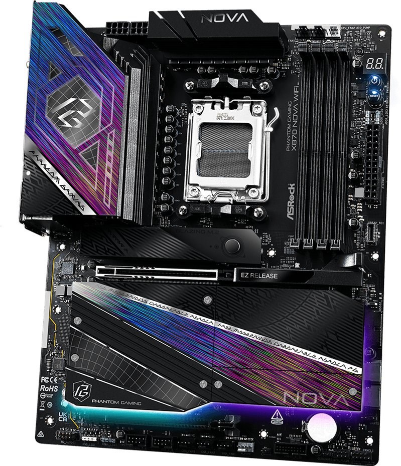ASRock X870 NOVA WIFI motherboard ASRock X870 NOVA WIFI motherboard