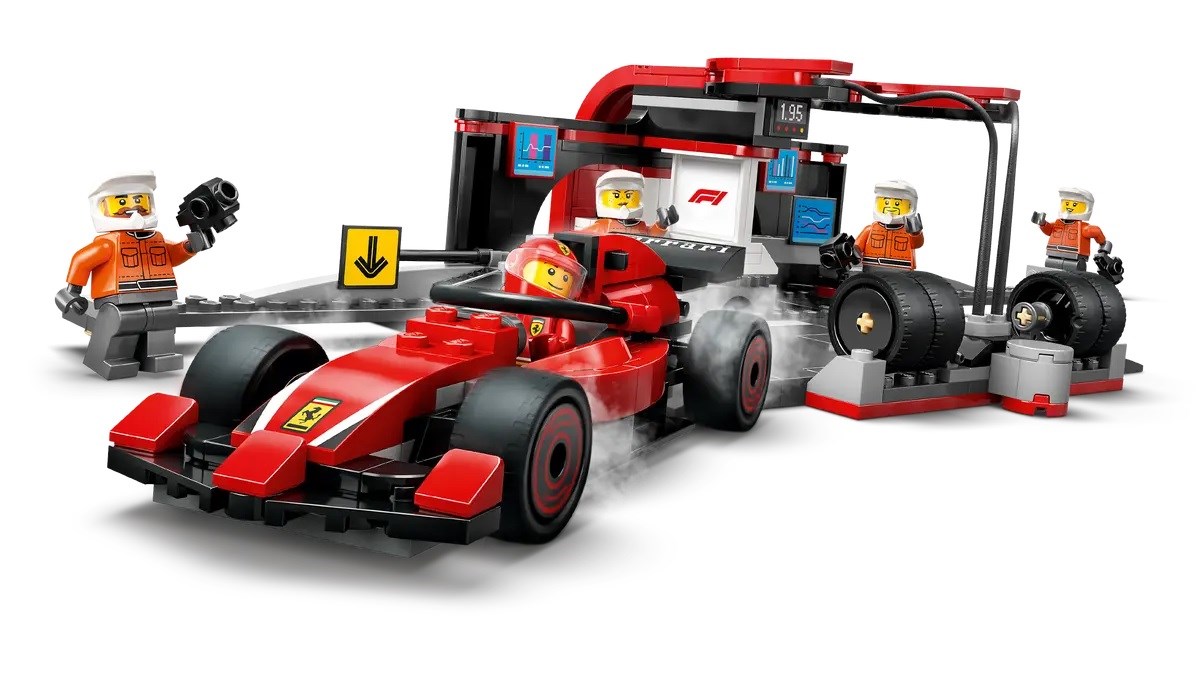 LEGO CITY 60443 F1 - Pit Stop & Pit Crew with Ferrari Car LEGO CITY 60443 F1 - Pit Stop & Pit Crew with Ferrari Car