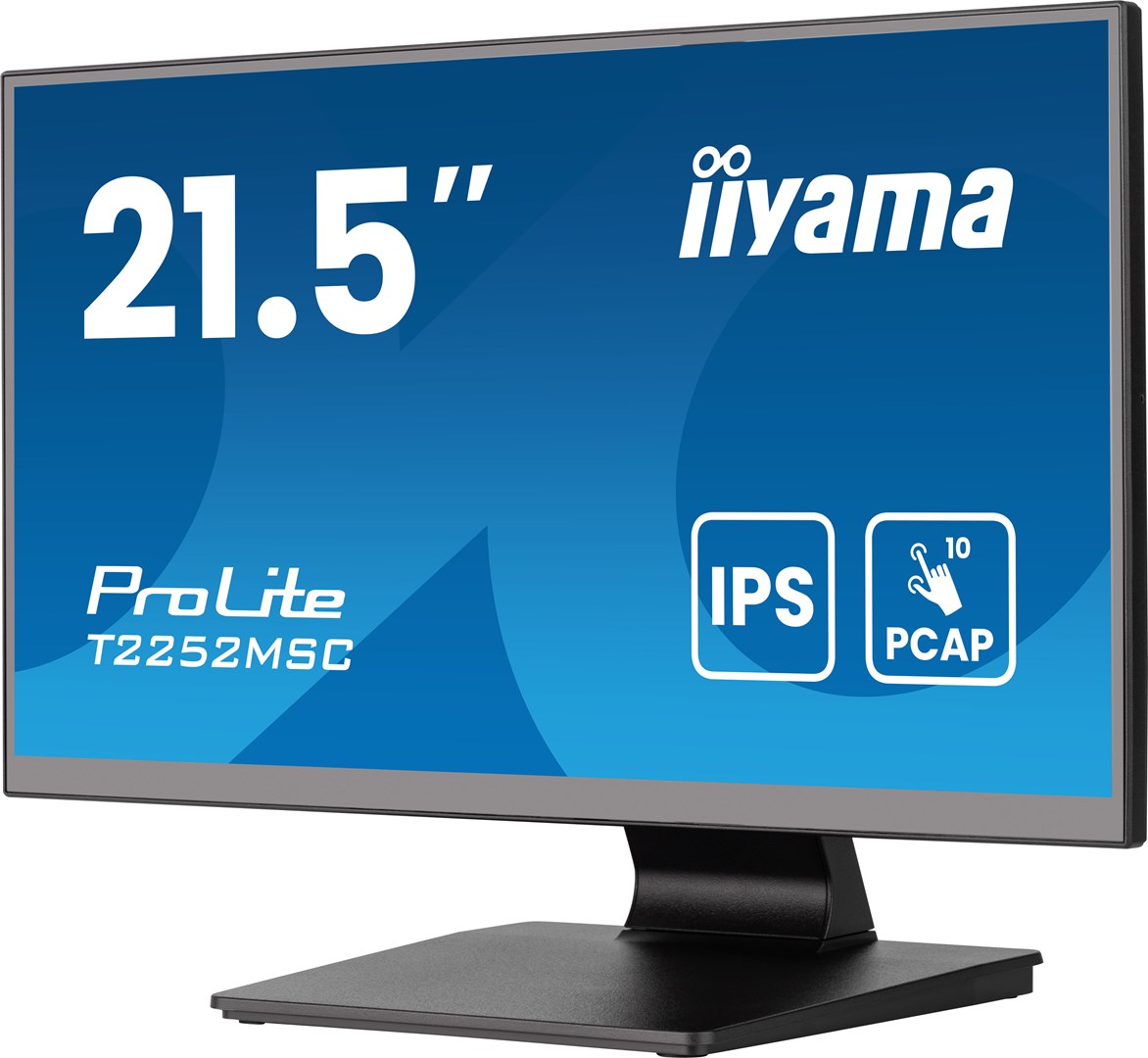iiyama ProLite 21.5” PCAP 10pt Touchscreen monitor featuring IPS panel technology, Edge-to-Edge glass design and Anti Glare coating iiyama ProLite 21.5” PCAP 10pt Touchscreen monitor featuring IPS panel technology, Edge-to-Edge glass design and Anti Glare coating