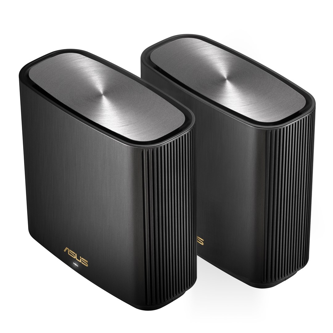 ASUS ZenWiFi AX (XT9) AX7800 2er Set Schwarz Tri-band (2.4 GHz / 5 GHz / 5 GHz) Wi-Fi 6 (802.11ax) Black 4 Internal ASUS ZenWiFi AX (XT9) AX7800 2er Set Schwarz Tri-band (2.4 GHz / 5 GHz / 5 GHz) Wi-Fi 6 (802.11ax) Black 4 Internal