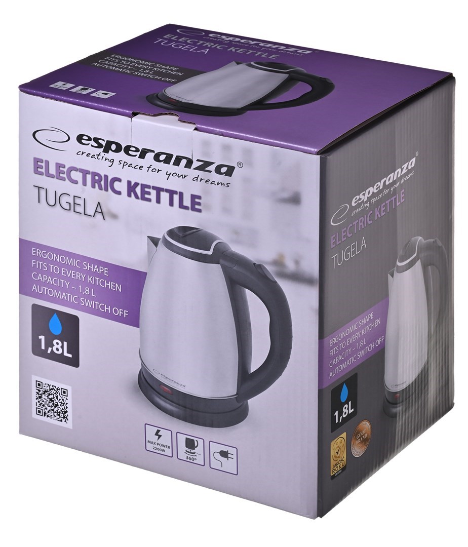 Esperanza EKK104X Electric kettle 1.8 L 2200 W Inox Esperanza EKK104X Electric kettle 1.8 L 2200 W Inox