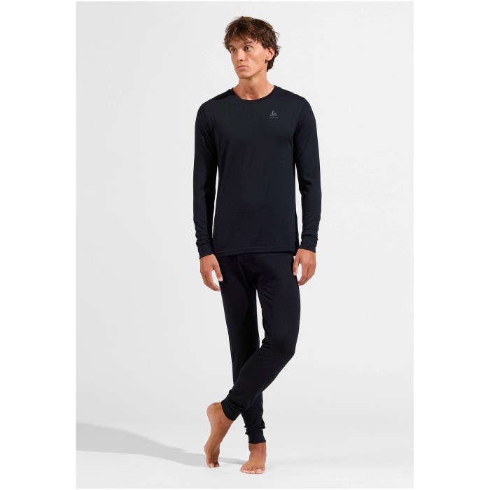 ODLO BL BOTTOM long MERINO trousers, size M, black ODLO BL BOTTOM long MERINO trousers, size M, black