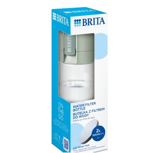 Brita Vital Filtering bottle 0.6 l Pastel green Brita Vital Filtering bottle 0.6 l Pastel green