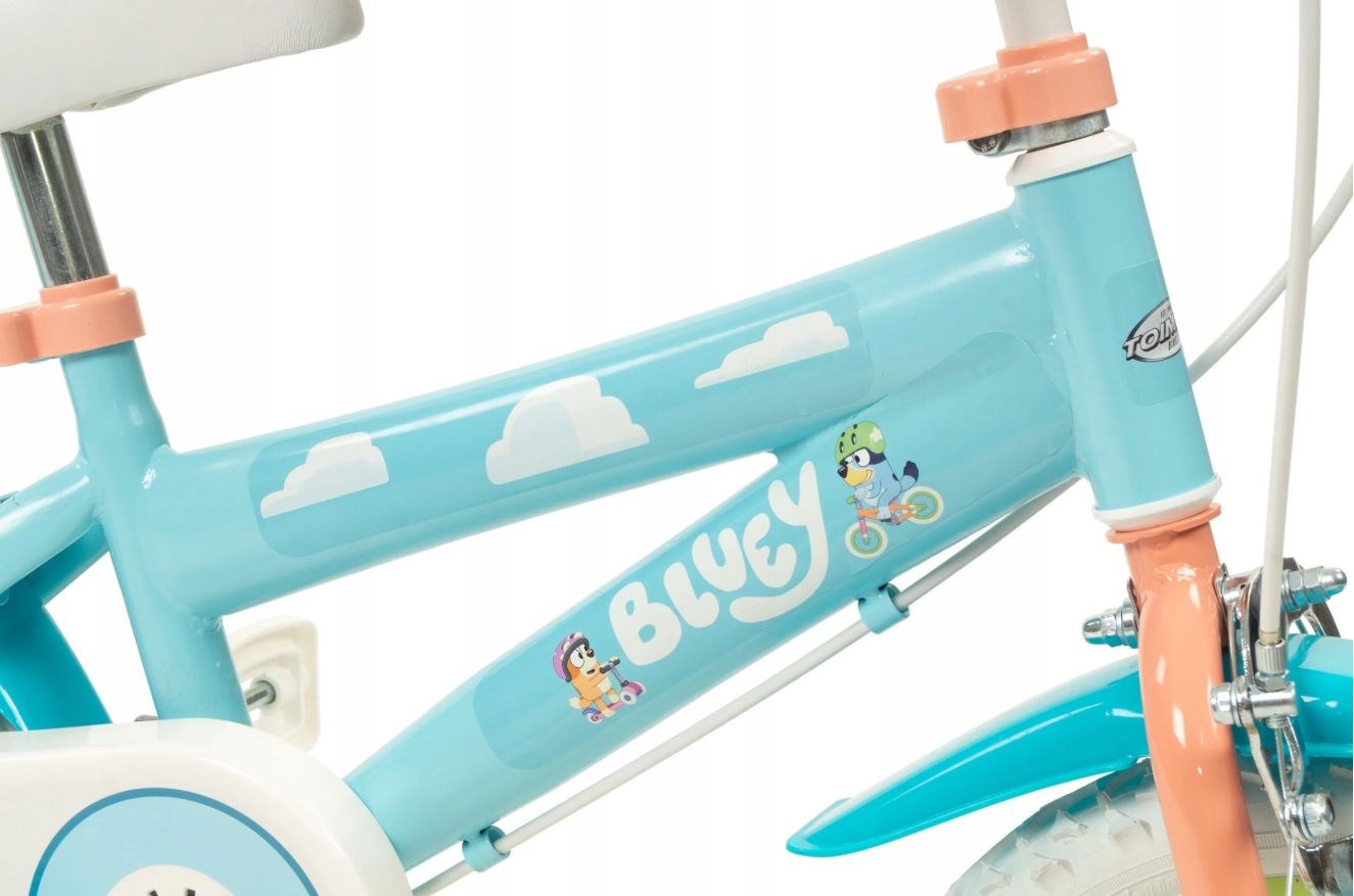 TOIMSA children's bicycle Bluey 12” Blue and lime blue TOIMSA children's bicycle Bluey 12” Blue and lime blue