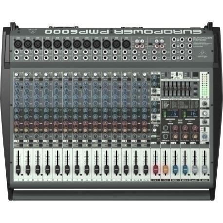 Behringer PMP6000 audio mixer 20 channels 10 - 200000 Hz Black Behringer PMP6000 audio mixer 20 channels 10 - 200000 Hz Black
