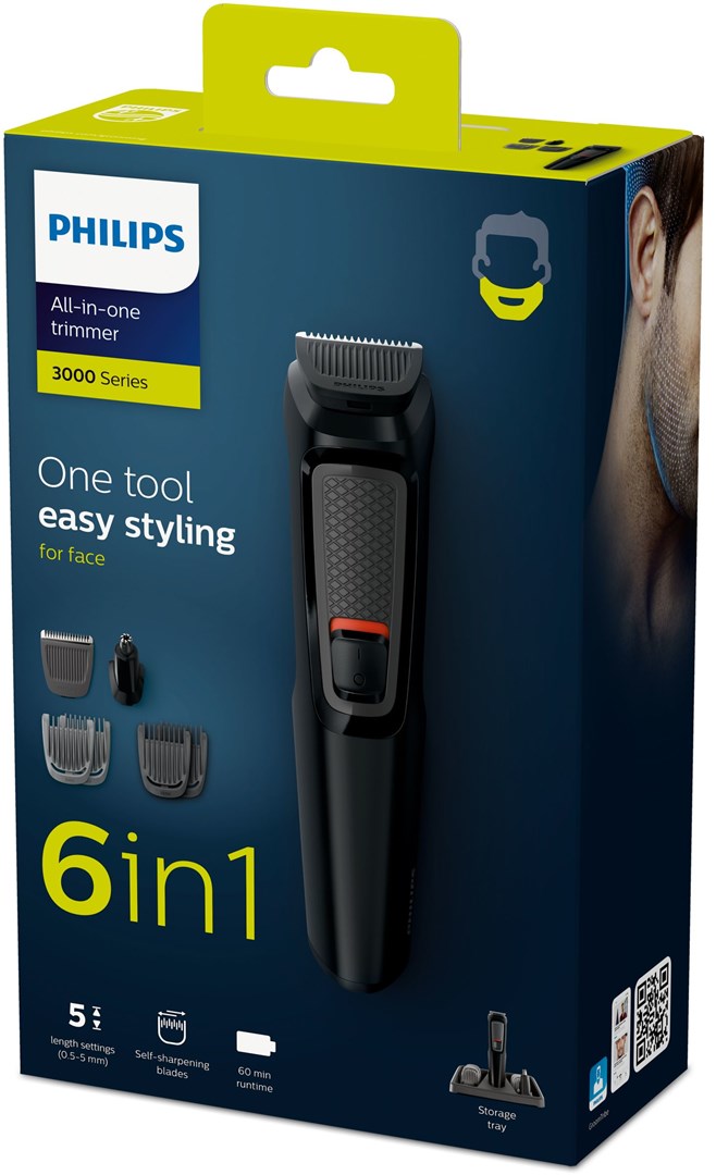Philips MULTIGROOM Series 3000 MG3711/15 hair trimmers/clipper Black Nickel-Metal Hydride (NiMH) Philips MULTIGROOM Series 3000 MG3711/15 hair trimmers/clipper Black Nickel-Metal Hydride (NiMH)