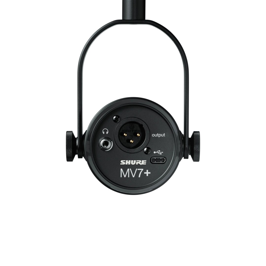 Shure MV7+-K-BNDL - lectern/vocal microphone with XLR/USB-C connector, black + desk stand GATOR Shure MV7+-K-BNDL - lectern/vocal microphone with XLR/USB-C connector, black + desk stand GATOR