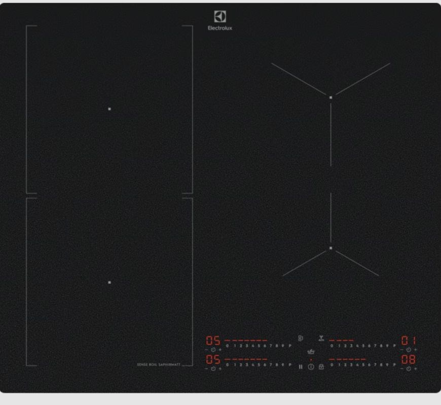 Electrolux Serie 700 EIS62453IZ Black Built-in 60 cm Zone induction hob 4 zone(s) Electrolux Serie 700 EIS62453IZ Black Built-in 60 cm Zone induction hob 4 zone(s)