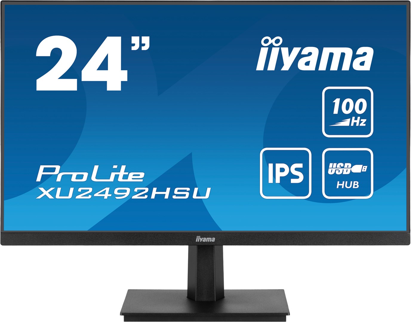 iiyama ProLite 24” IPS technology panel with USB hub and 100Hz refresh rate iiyama ProLite 24” IPS technology panel with USB hub and 100Hz refresh rate