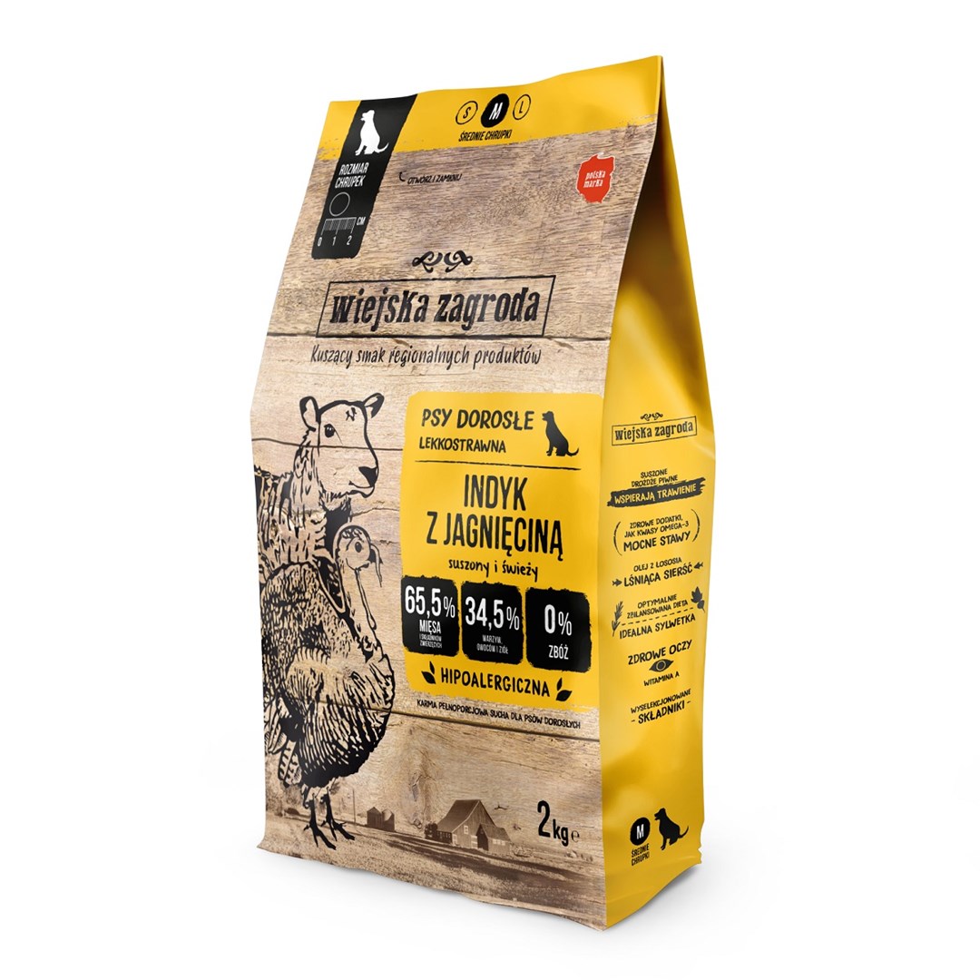 Wiejska Zagroda Turkey Feed with Lamb 2 kg Wiejska Zagroda Turkey Feed with Lamb 2 kg