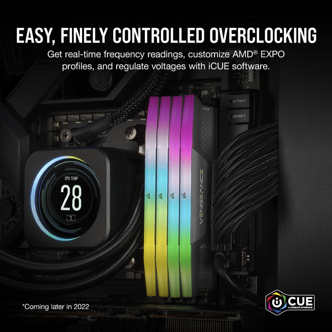 Corsair CMH64GX5M2B5200Z40K memory module 64 GB 2 x 32 GB DDR5 Corsair CMH64GX5M2B5200Z40K memory module 64 GB 2 x 32 GB DDR5
