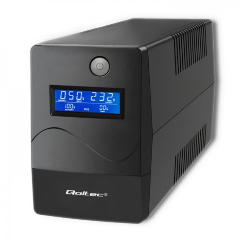 Qoltec Monolith uninterruptible power supply (UPS) Double-conversion (Online) 0.65 kVA 360 W 2 AC outlet(s) Qoltec Monolith uninterruptible power supply (UPS) Double-conversion (Online) 0.65 kVA 360 W 2 AC outlet(s)